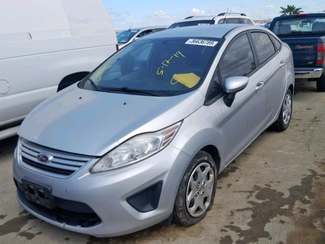 3FADP4AJ5DM109445 - 2013 FORD FIESTA S SILVER photo 2