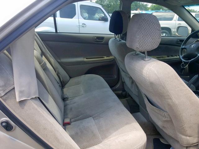 4T1BE32K64U321481 - 2004 TOYOTA CAMRY LE GOLD photo 6