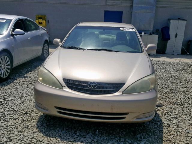 4T1BE32K64U321481 - 2004 TOYOTA CAMRY LE GOLD photo 9