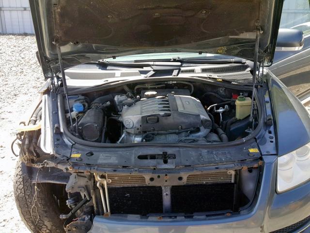 WVGBC67L94D028487 - 2004 VOLKSWAGEN TOUAREG 3. GRAY photo 7