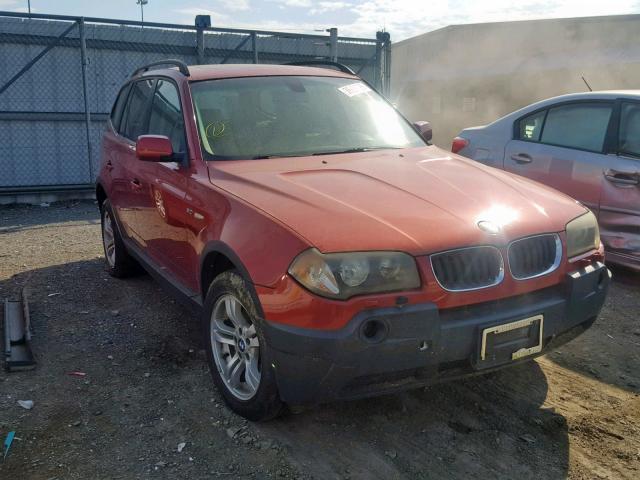 WBXPA93465WD06970 - 2005 BMW X3 3.0I RED photo 1