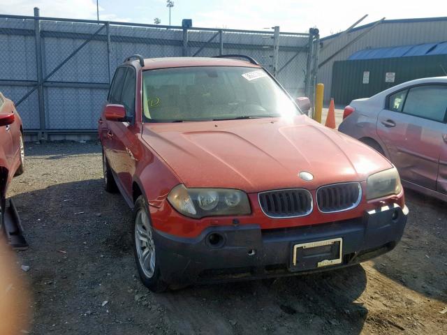 WBXPA93465WD06970 - 2005 BMW X3 3.0I RED photo 9