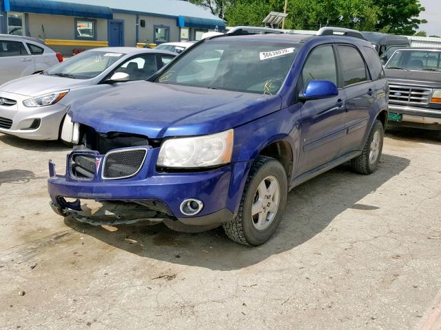 2CKDL63F076064285 - 2007 PONTIAC TORRENT BLUE photo 2