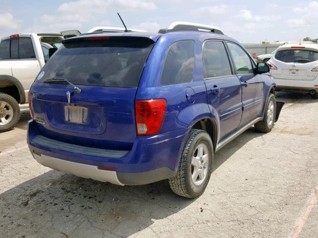 2CKDL63F076064285 - 2007 PONTIAC TORRENT BLUE photo 4