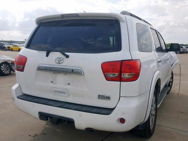 5TDKY5G14CS038278 - 2012 TOYOTA SEQUOIA LI WHITE photo 4