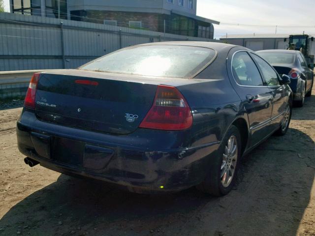 2C3AE66G92H122324 - 2002 CHRYSLER 300M BLUE photo 4