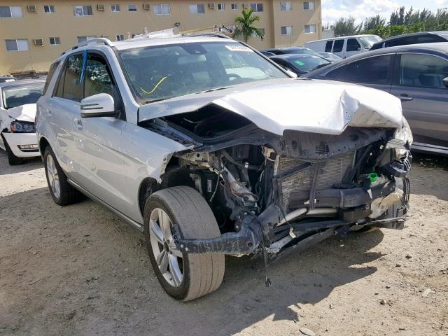 4JGDA5JB3FA549962 - 2015 MERCEDES-BENZ ML 350 SILVER photo 1