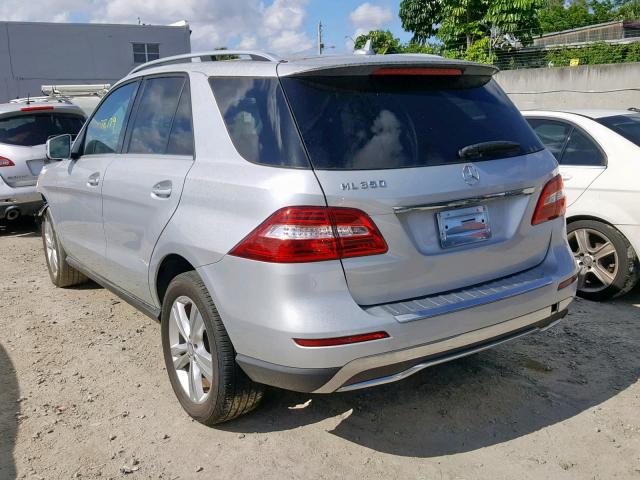 4JGDA5JB3FA549962 - 2015 MERCEDES-BENZ ML 350 SILVER photo 3