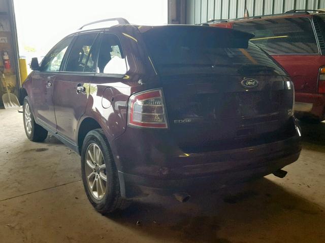 2FMDK4JC2ABB17389 - 2010 FORD EDGE SEL BROWN photo 3