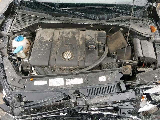 1VWAH7A30CC098896 - 2012 VOLKSWAGEN PASSAT S BLACK photo 7