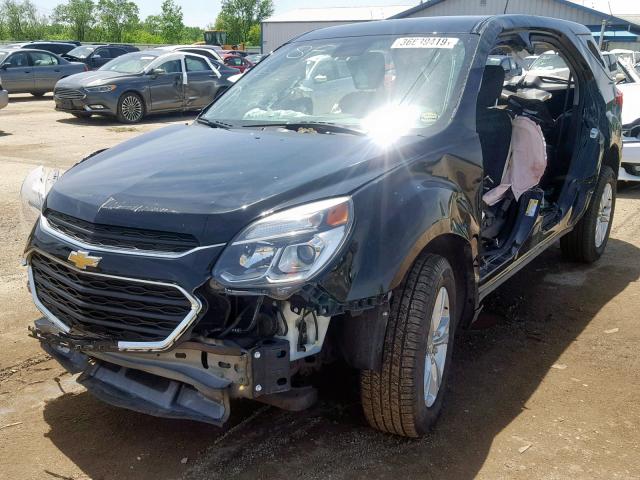 2GNALBEK0H1526704 - 2017 CHEVROLET EQUINOX LS BLACK photo 2