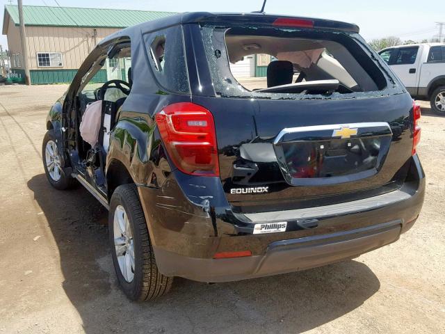 2GNALBEK0H1526704 - 2017 CHEVROLET EQUINOX LS BLACK photo 3