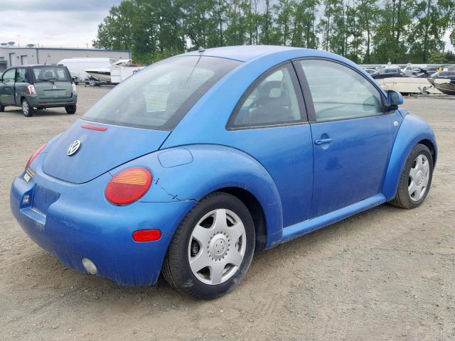3VWCA21C3YM418475 - 2000 VOLKSWAGEN NEW BEETLE ლურჯი ფოტო 4