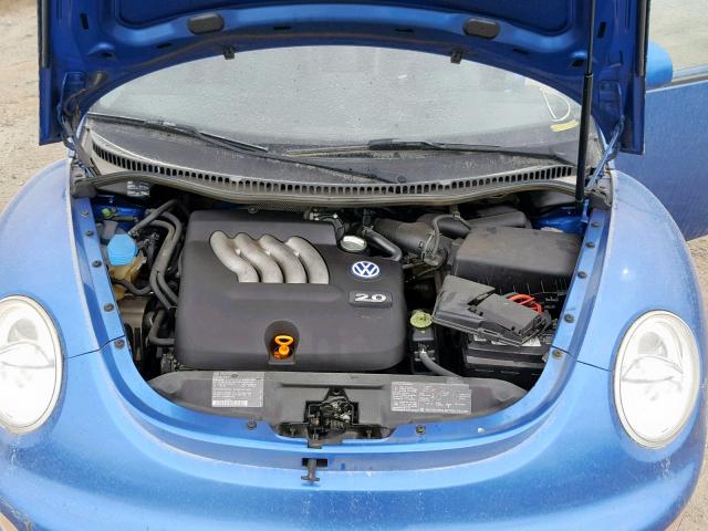 3VWCA21C3YM418475 - 2000 VOLKSWAGEN NEW BEETLE ლურჯი ფოტო 7