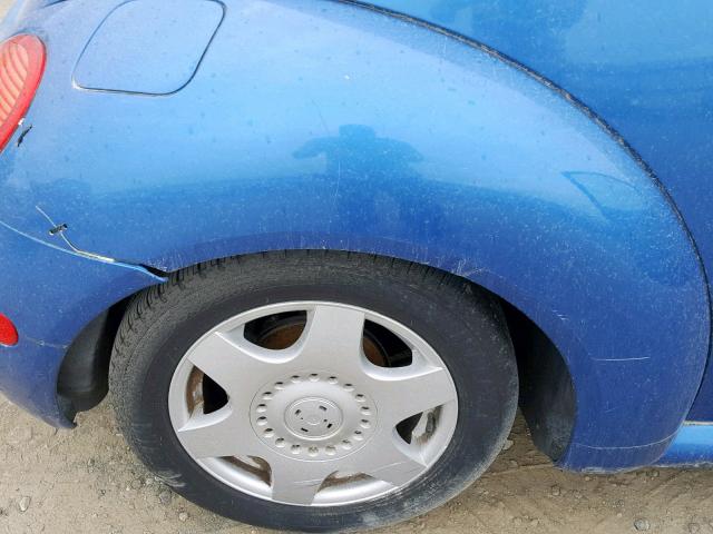 3VWCA21C3YM418475 - 2000 VOLKSWAGEN NEW BEETLE ლურჯი ფოტო 9