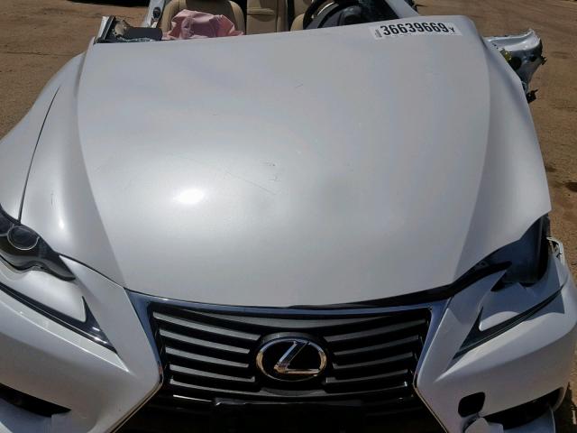 JTHCF1D20F5027481 - 2015 LEXUS IS 250 WHITE photo 7