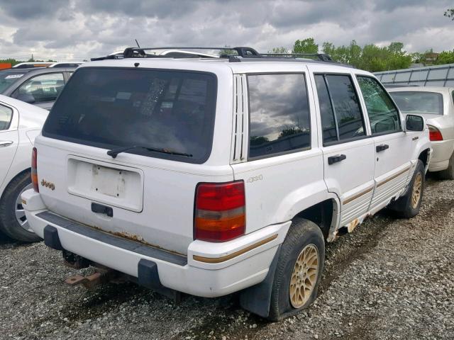 1J4GZ78S0SC545257 - 1995 JEEP GRAND CHER WHITE photo 4