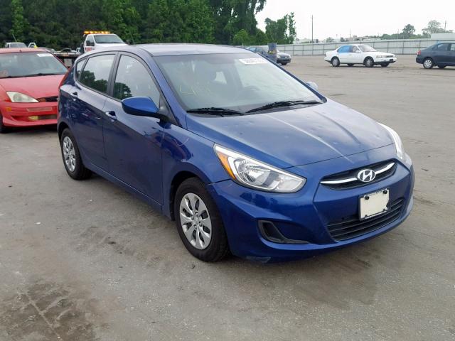 KMHCT5AEXFU225986 - 2015 HYUNDAI ACCENT GS BLUE photo 1