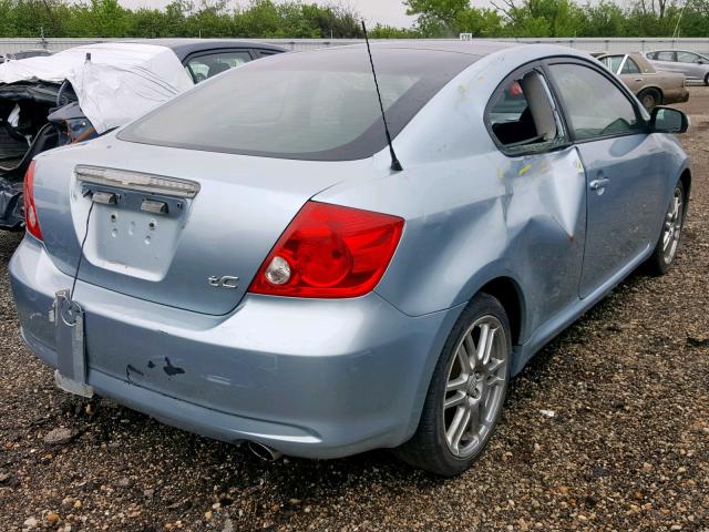 JTKDE167350048718 - 2005 TOYOTA SCION TC BLUE photo 4