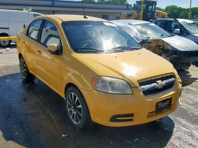 KL1TD56E39B393289 - 2009 CHEVROLET AVEO LS YELLOW photo 1