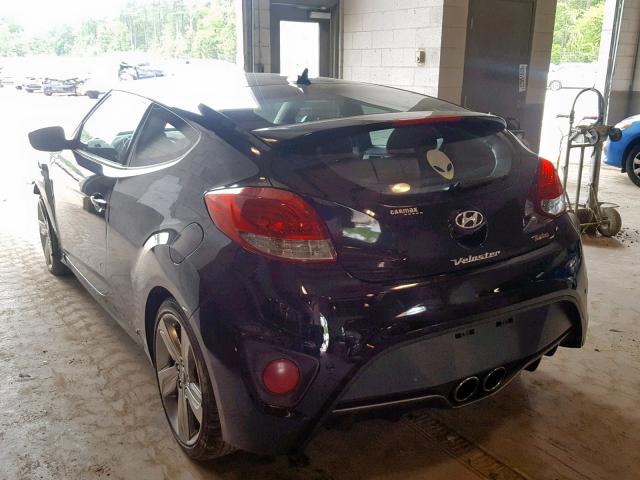 KMHTC6AE3FU229335 - 2015 HYUNDAI VELOSTER T BLACK photo 3