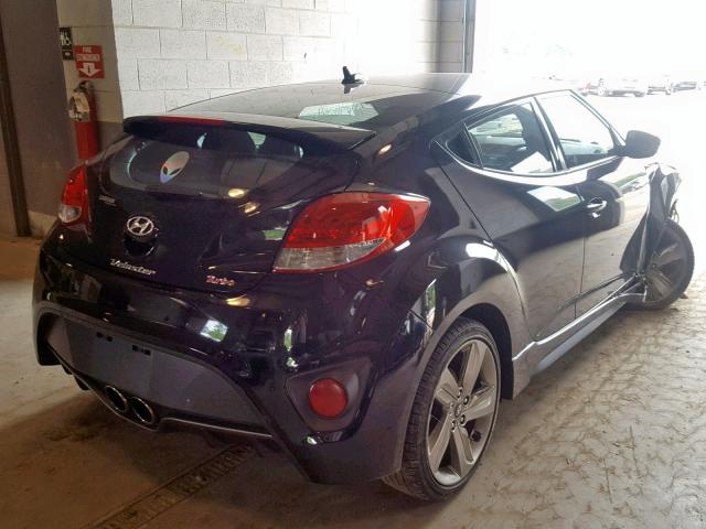 KMHTC6AE3FU229335 - 2015 HYUNDAI VELOSTER T BLACK photo 4