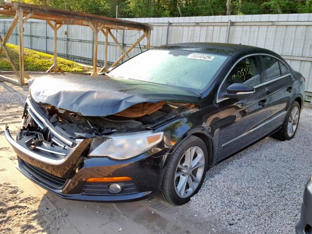 WVWHN7ANXAE543061 - 2010 VOLKSWAGEN CC LUXURY BLACK photo 2