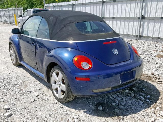 3VWSF31Y56M333164 - 2006 VOLKSWAGEN NEW BEETLE Mavi foto 3