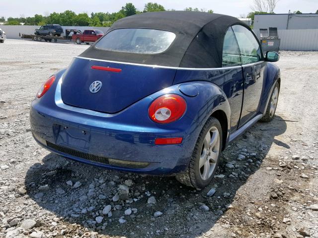 3VWSF31Y56M333164 - 2006 VOLKSWAGEN NEW BEETLE Mavi foto 4