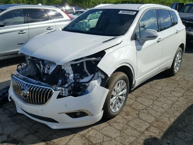 LRBFXDSA5HD119507 - 2017 BUICK ENVISION E WHITE photo 2