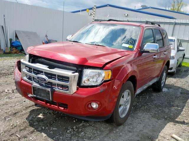 1FMCU93779KC48287 - 2009 FORD ESCAPE XLT BURGUNDY photo 2