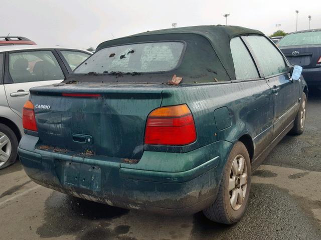 3VWDC21VX1M805806 - 2001 VOLKSWAGEN CABRIO GLX 绿色 照片 4