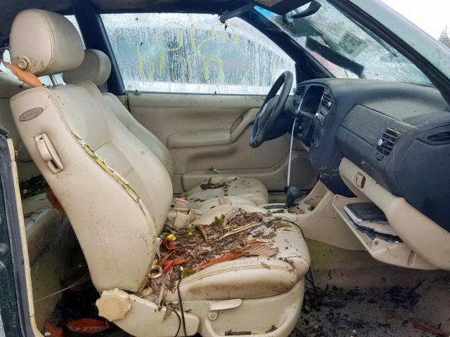 3VWDC21VX1M805806 - 2001 VOLKSWAGEN CABRIO GLX 绿色 照片 5