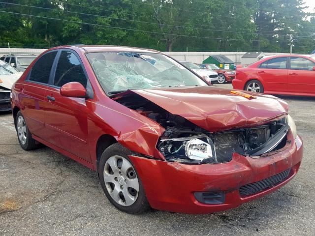 KNAFE221395655862 - 2009 KIA SPECTRA EX RED photo 1