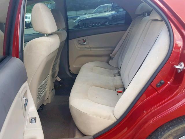 KNAFE221395655862 - 2009 KIA SPECTRA EX RED photo 6