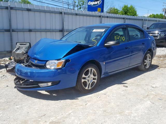 1G8AL52F13Z138893 - 2003 SATURN ION LEVEL BLUE photo 2