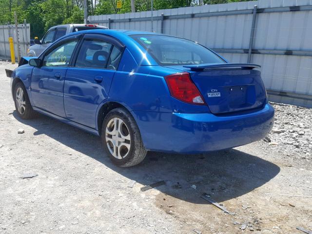 1G8AL52F13Z138893 - 2003 SATURN ION LEVEL BLUE photo 3