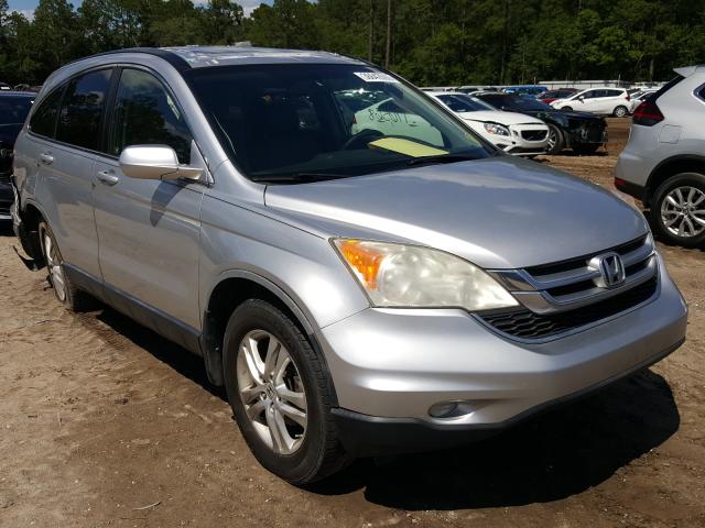 JHLRE3H70AC007061 - 2010 HONDA CR-V EXL SILVER photo 1