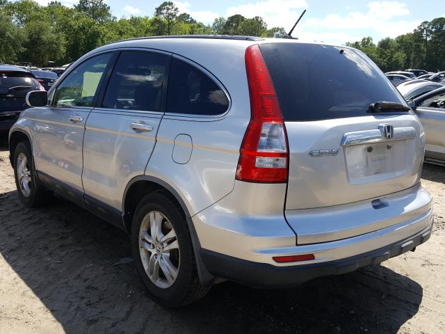 JHLRE3H70AC007061 - 2010 HONDA CR-V EXL SILVER photo 3