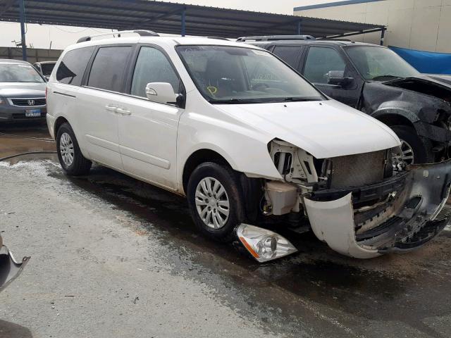 KNDMG4C78C6441440 - 2012 KIA SEDONA LX WHITE photo 1