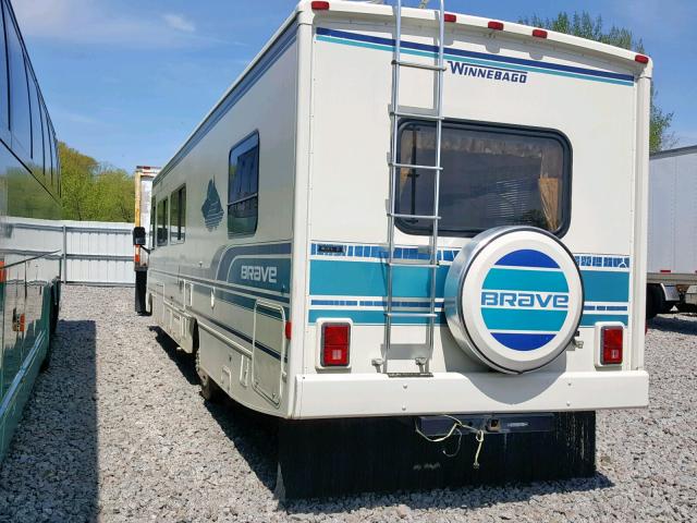 1GBKP37N8P3322020 - 1994 WINNEBAGO BRAVE SE WHITE photo 3