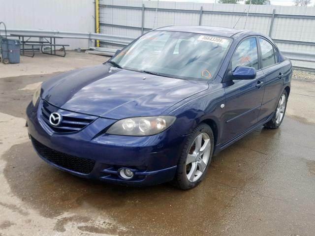 JM1BK123541101017 - 2004 MAZDA 3 S BLUE photo 2