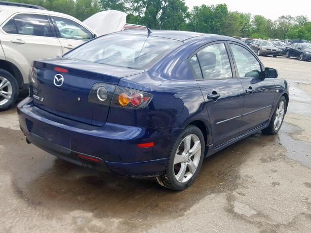 JM1BK123541101017 - 2004 MAZDA 3 S BLUE photo 4