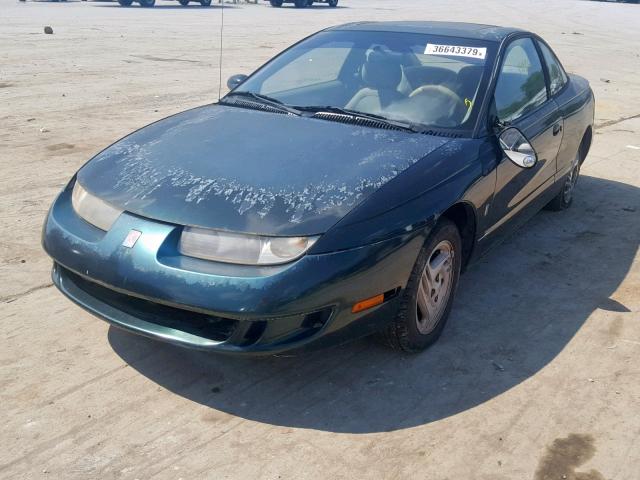 1G8ZH1273VZ362742 - 1997 SATURN SC2 GREEN photo 2