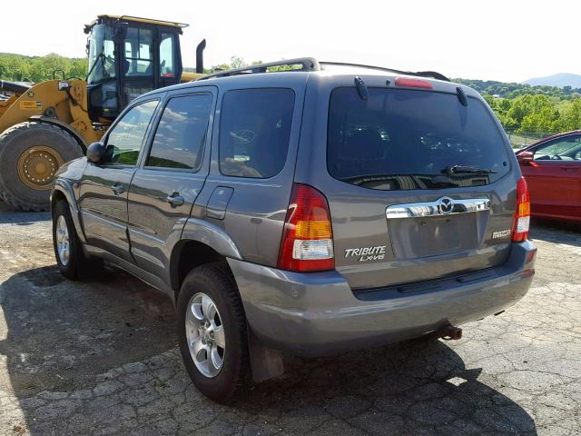 4F2YU08122KM36778 - 2002 MAZDA TRIBUTE LX GRAY photo 3