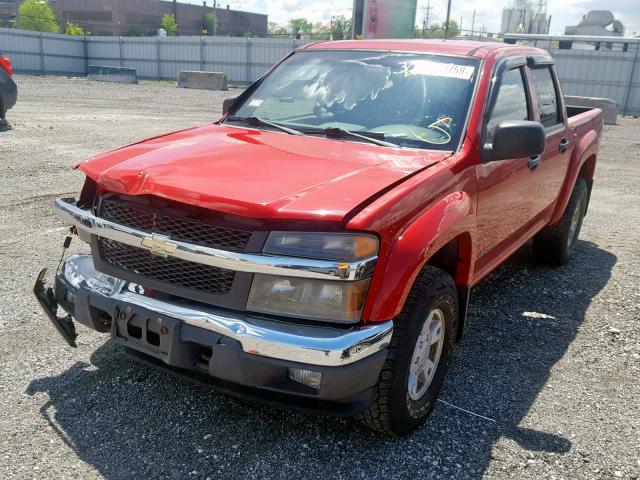 1GCDS136058205778 - 2005 CHEVROLET COLORADO RED photo 2