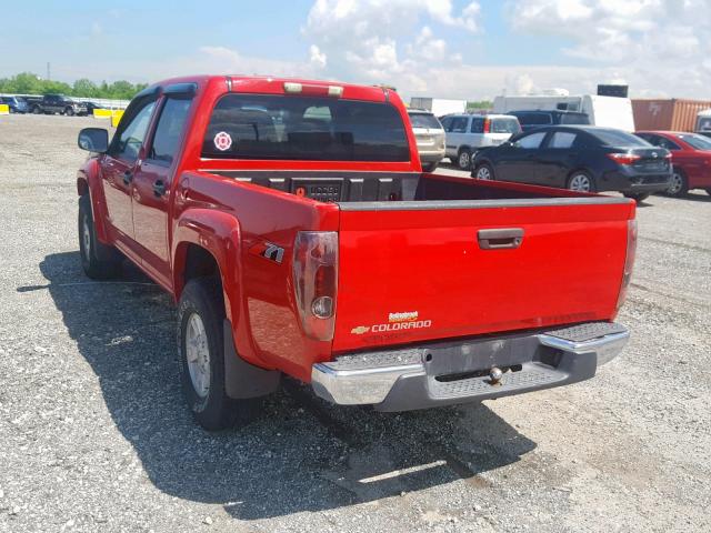 1GCDS136058205778 - 2005 CHEVROLET COLORADO RED photo 3