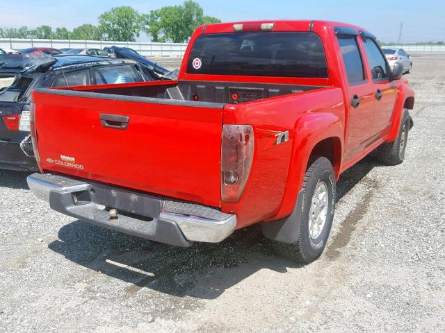 1GCDS136058205778 - 2005 CHEVROLET COLORADO RED photo 4