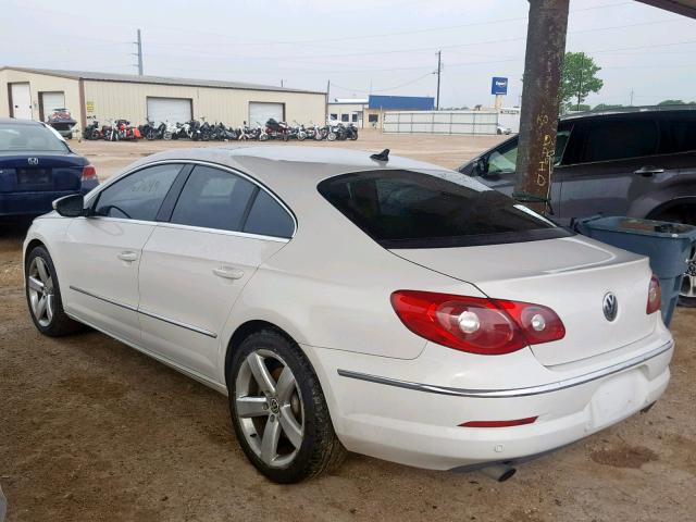 WVWGU73C09E518823 - 2009 VOLKSWAGEN CC VR6 4MO WHITE photo 3