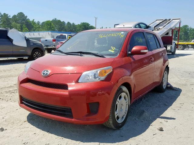 JTKKUPB47D1034354 - 2013 TOYOTA SCION XD RED photo 2